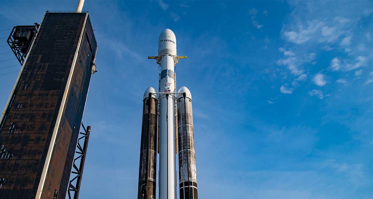 ViaSat-3 on the launch pad in final preparations for launch