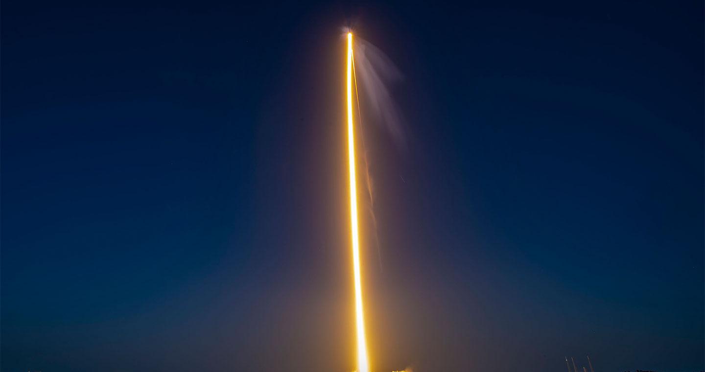 The ViaSat-3 launch from a distance